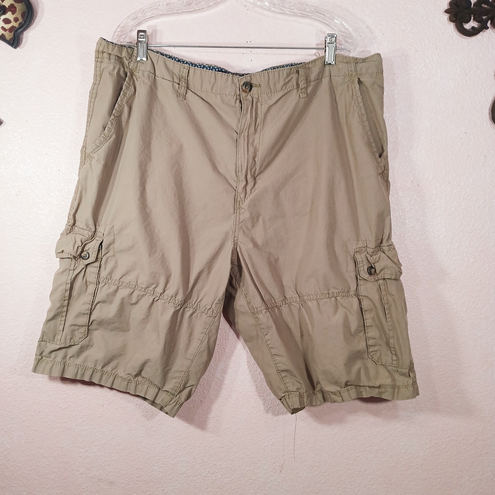PD&C Men's Khaki Cargo Shorts